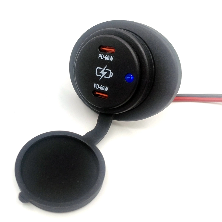 dual type C usb charger socket